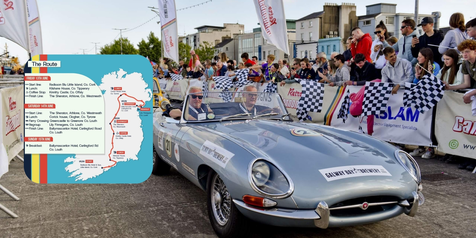 Classic Car Convoy to Cross Ireland in Annual RETRO Cannonball Event