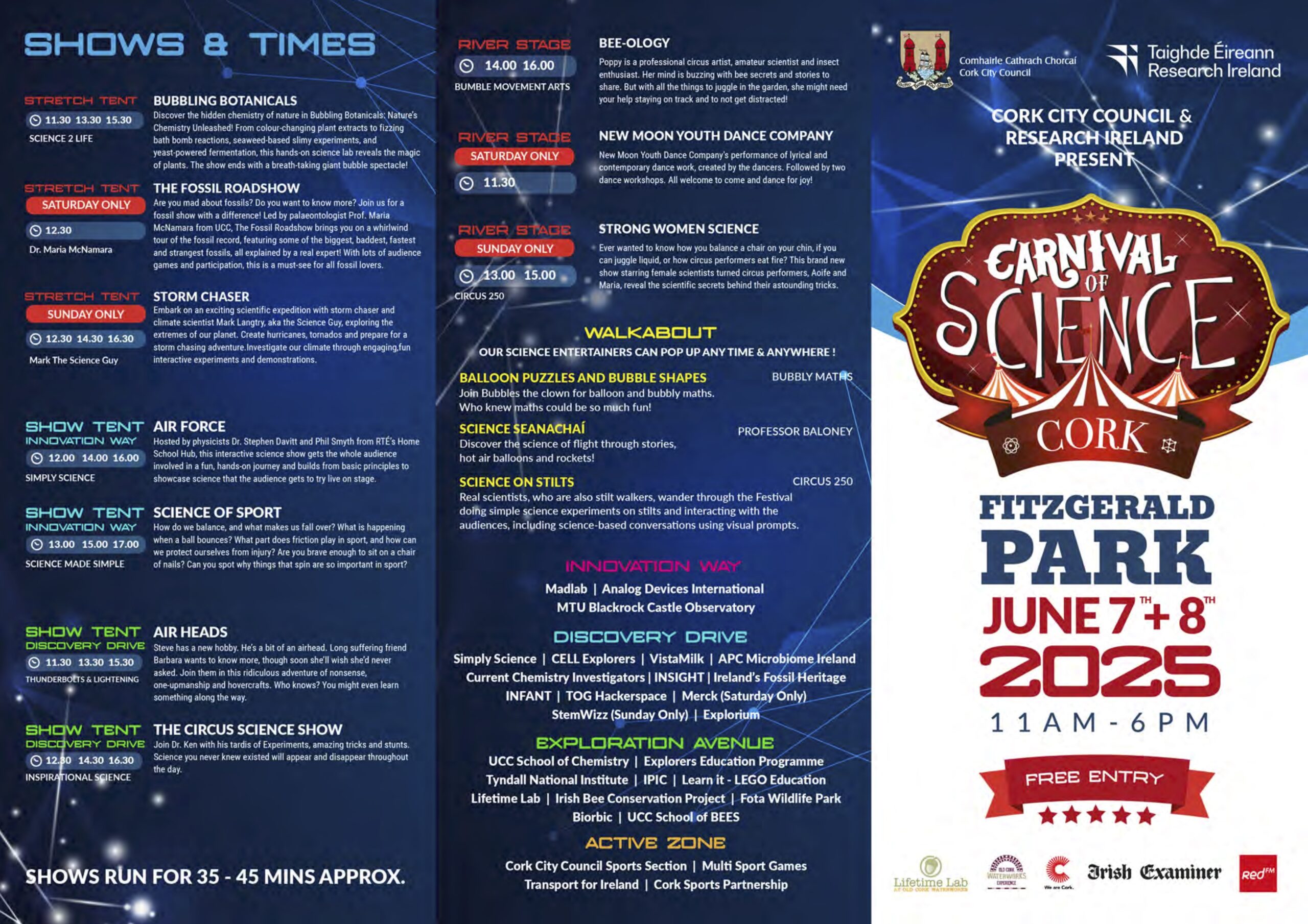 Cork Carnival of Science Returns to Fitzgerald Park with Free Family Fun this June