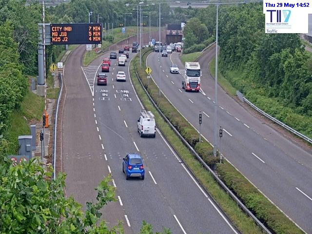 Traffic Alert: Collision Blocks Westbound N40 at Jack Lynch Tunnel Exit