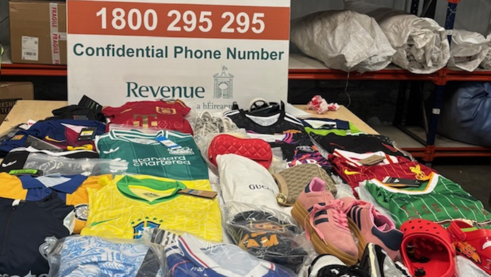 Revenue Officers Seize €178,000 Worth of Fake Designer Goods in Nationwide Operations