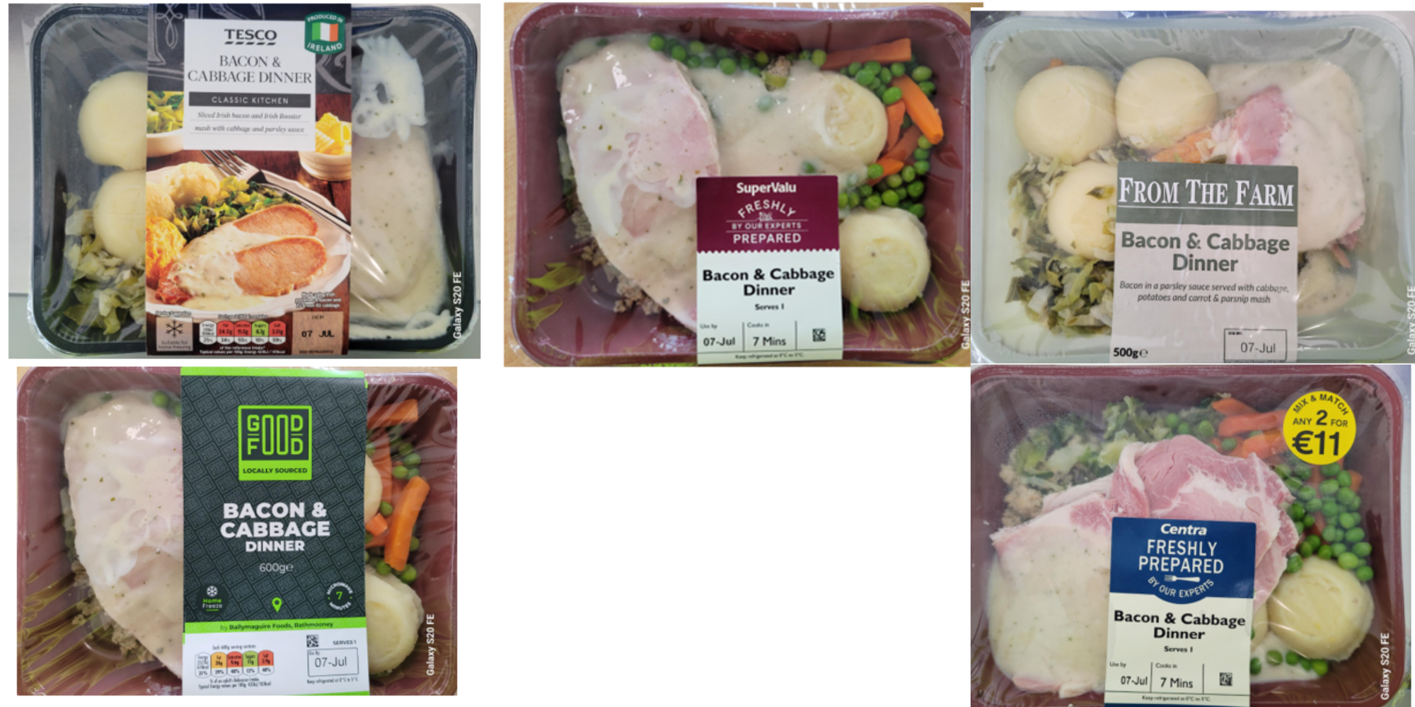 Major Supermarket Brands Recall Bacon & Cabbage Dinners Over Listeria Risk