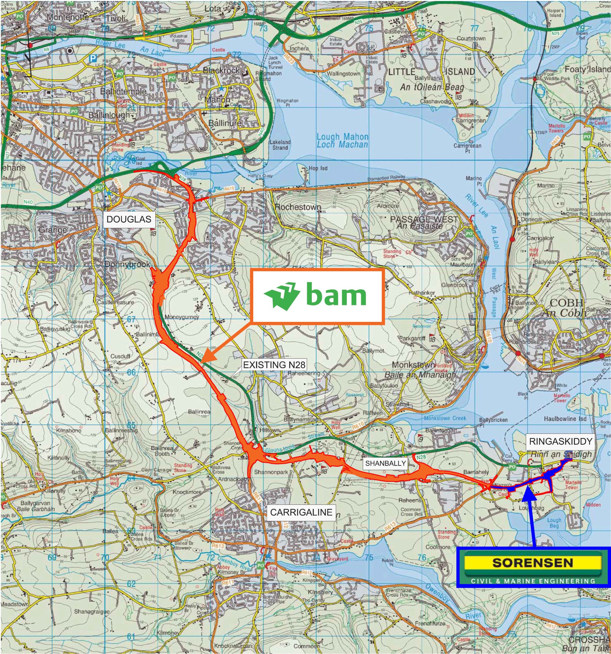 M28 Motorway Moves Forward with €206 Million Contract Signed; Works to Commence in Rochestown