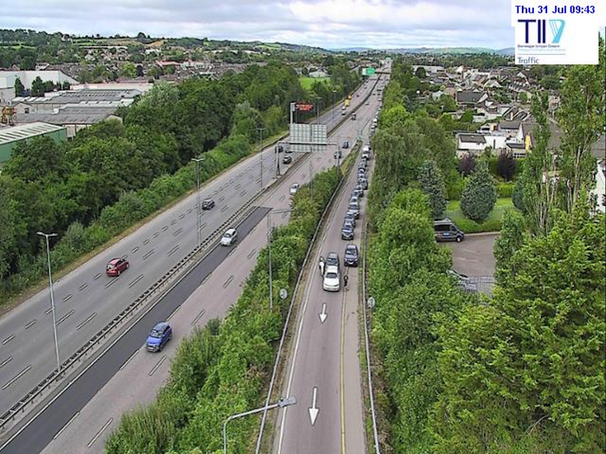 Collision on N40 Eastbound/Sarsfield Road Slip