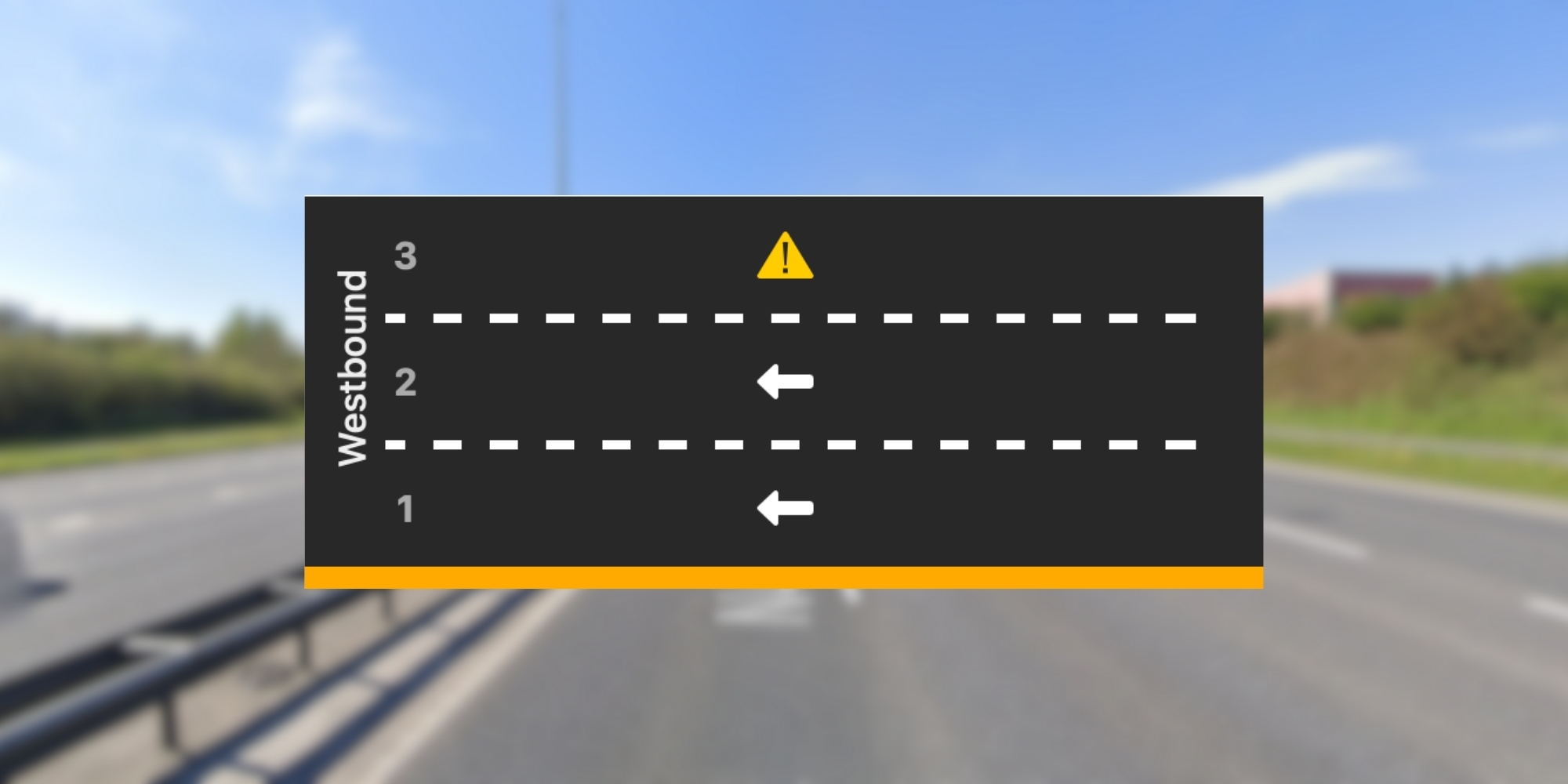 Debris on N40 Westbound