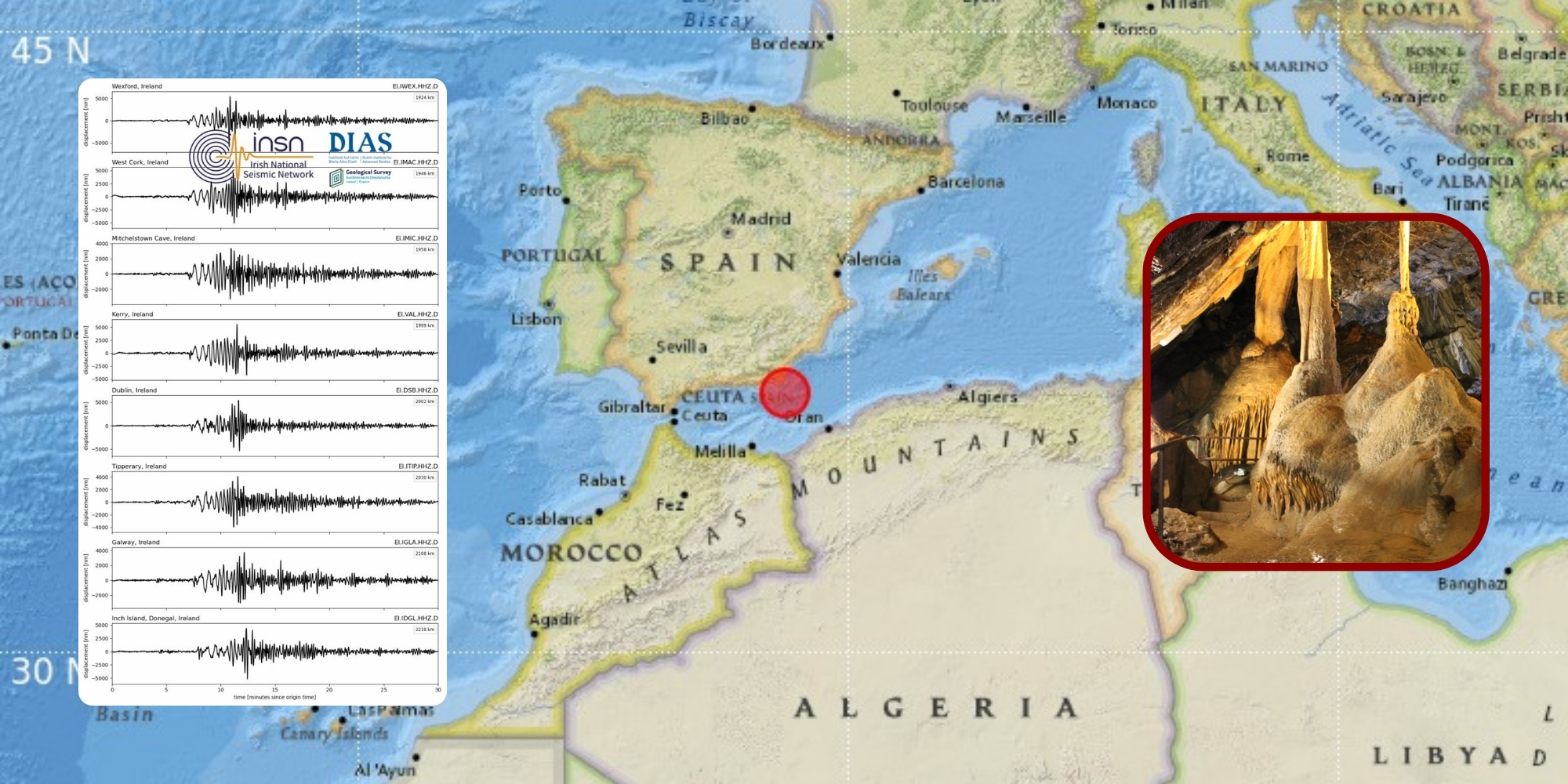 Spanish Earthquake Detected Deep Inside Mitchelstown Cave