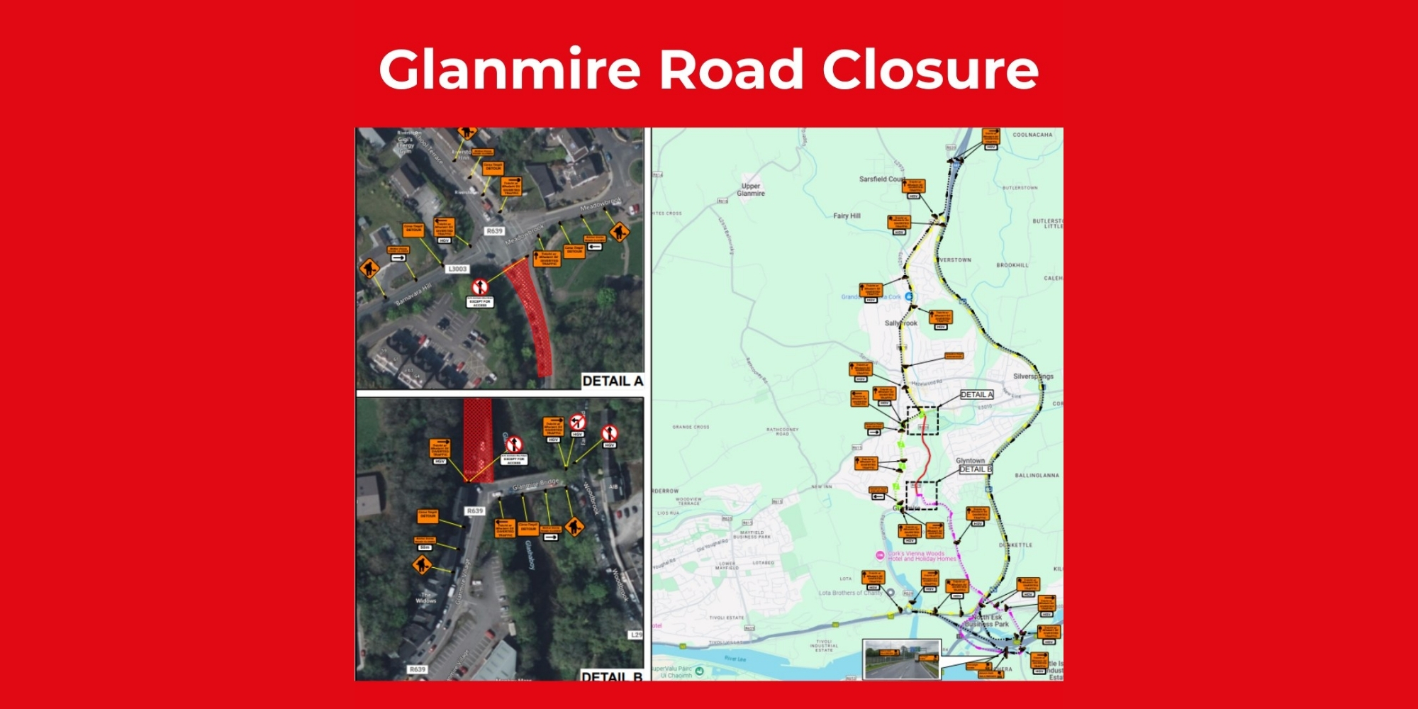 R639 Closed in Glanmire This Week: Diversion Routes via Church Hill