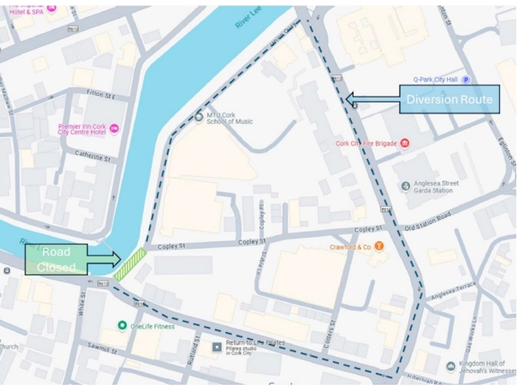 Union Quay to Close for Five Weeks as Trinity Bridge Works Begin