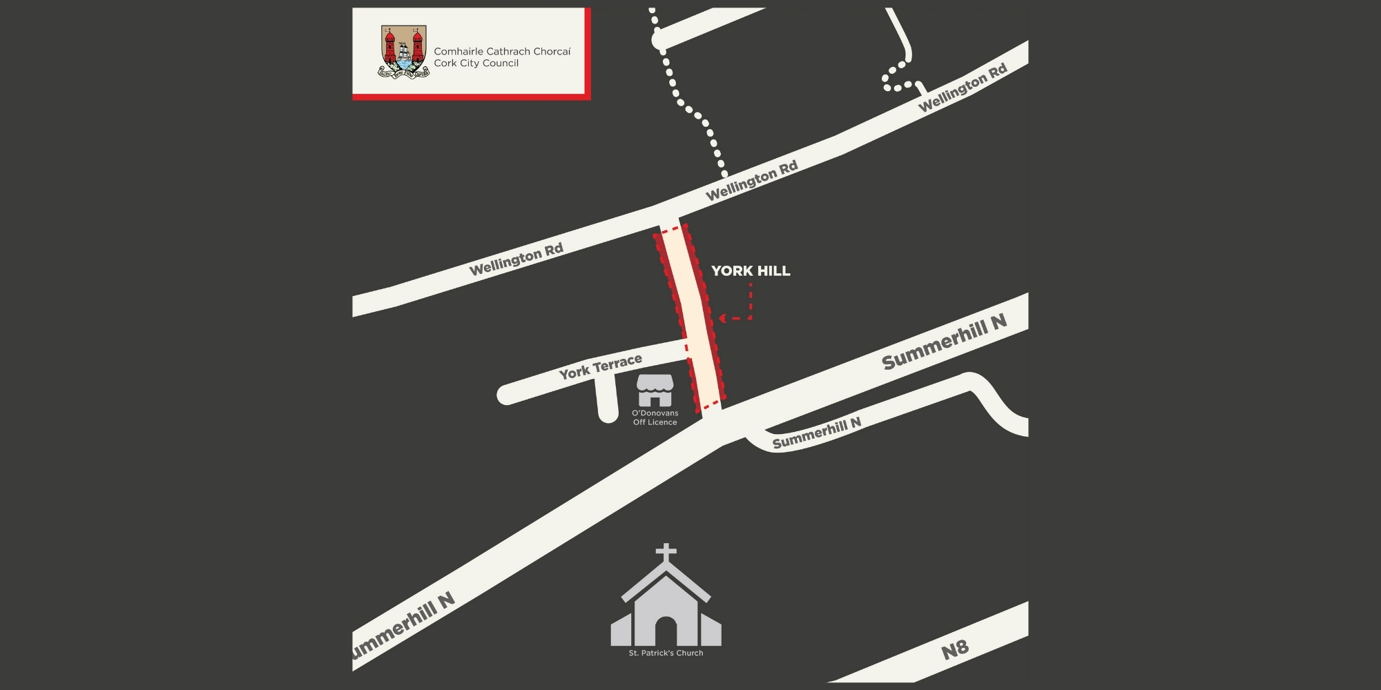 York Hill to Close to Through Traffic from Monday as Cork City Council Promotes Sustainable Travel