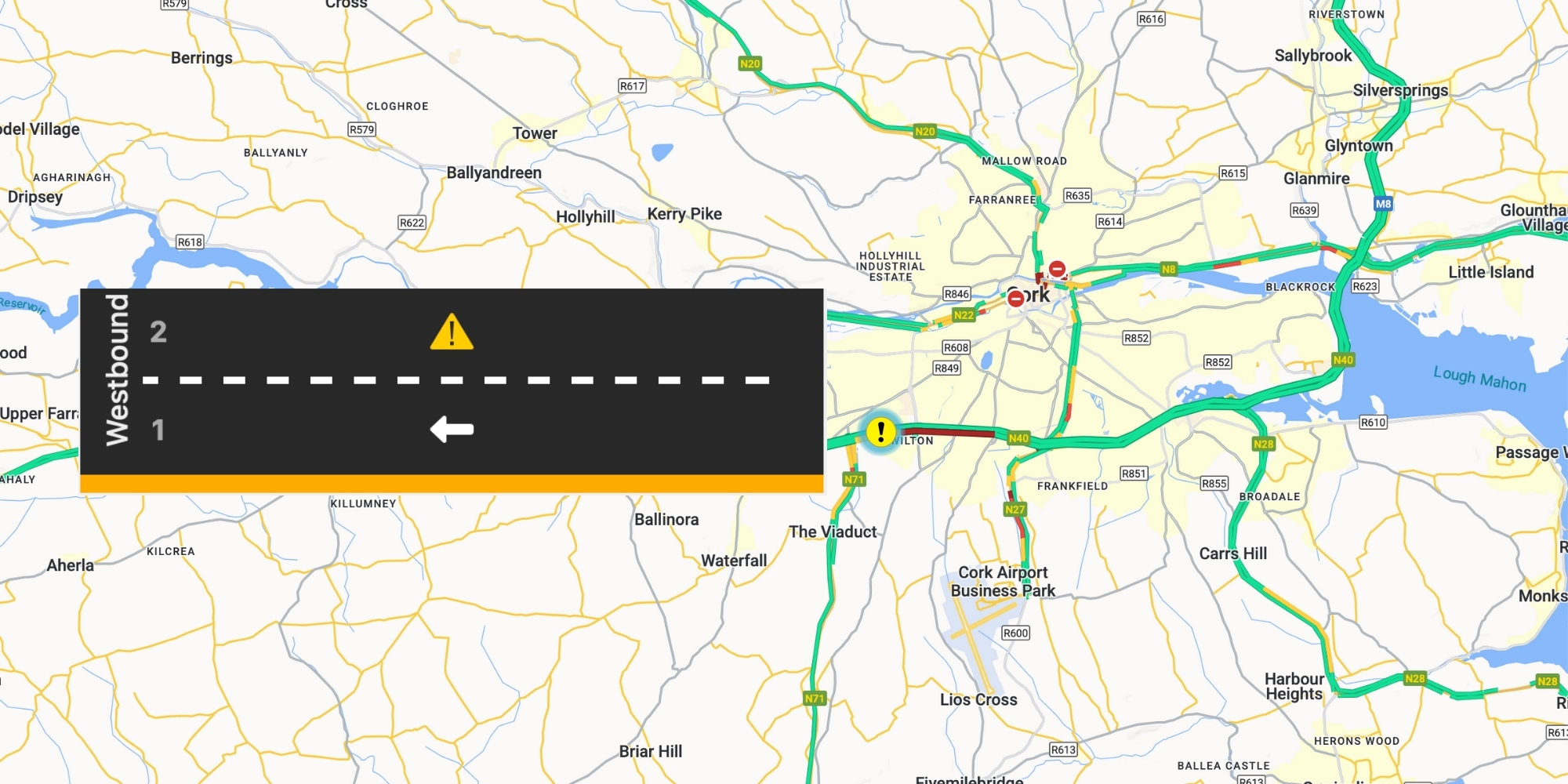 Multi-Vehicle Collision Causes Major Delays on N40 Westbound