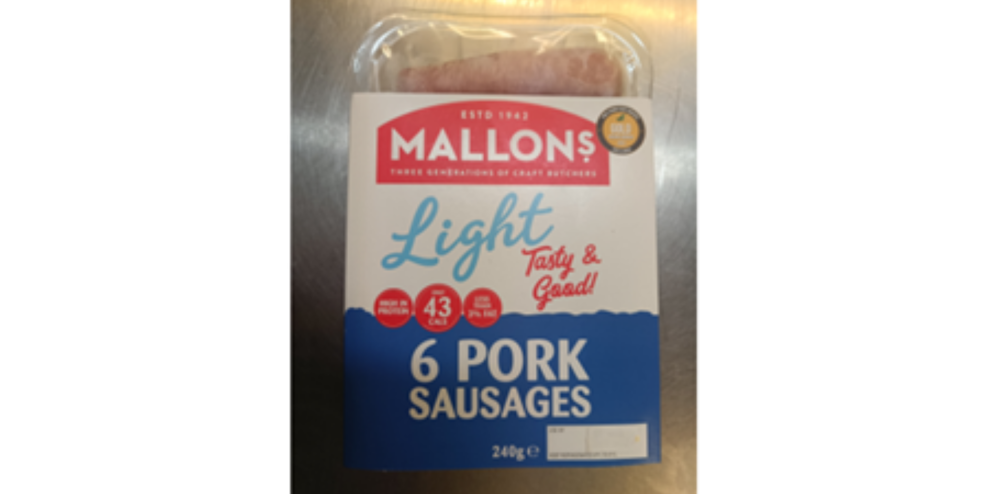 Urgent Recall: Mallons Light Pork Sausages Withdrawn Over Salmonella Contamination