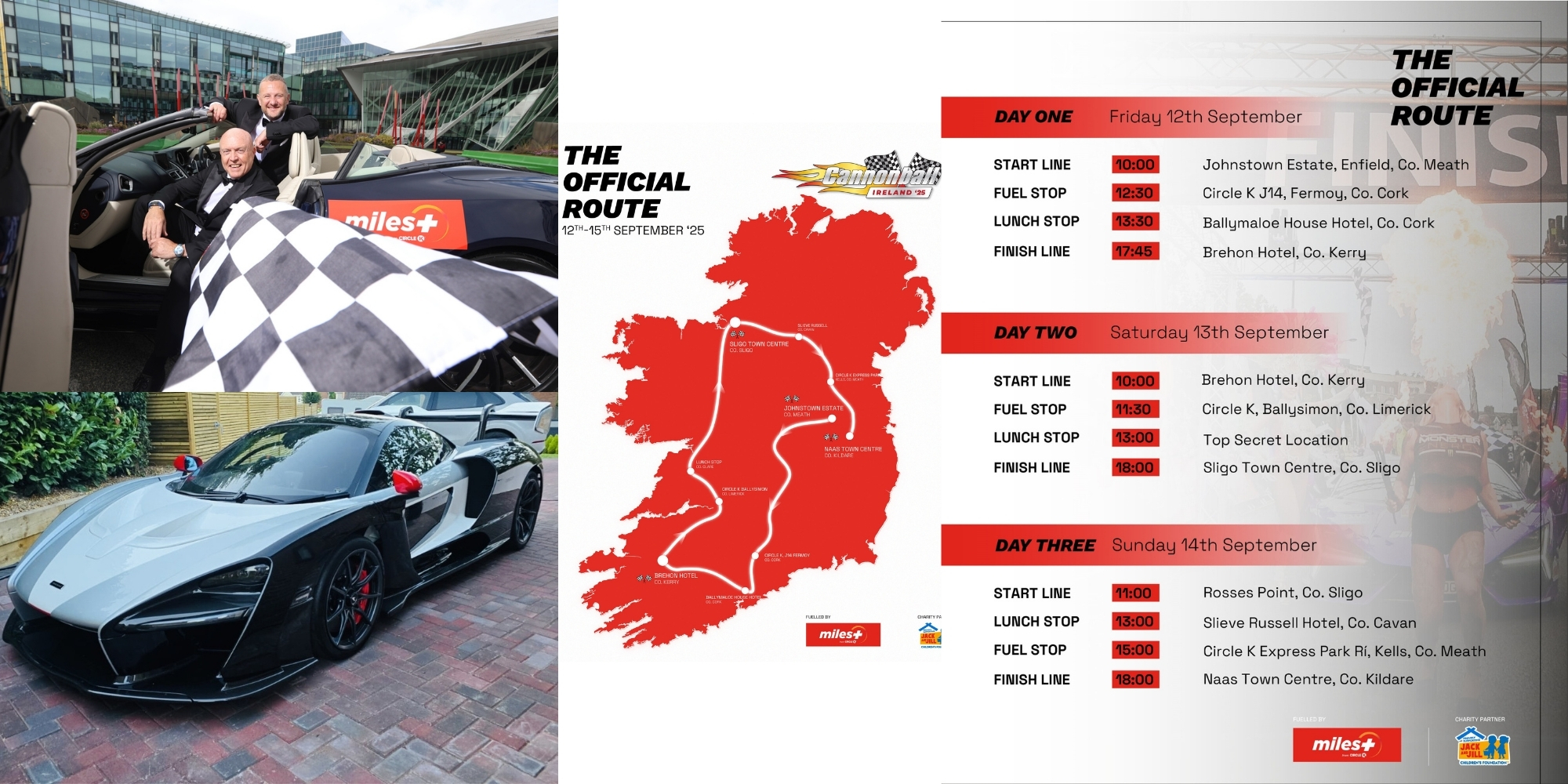 200 Supercars Set to Roar Through Cork as Cannonball Ireland 2025 Route Announced