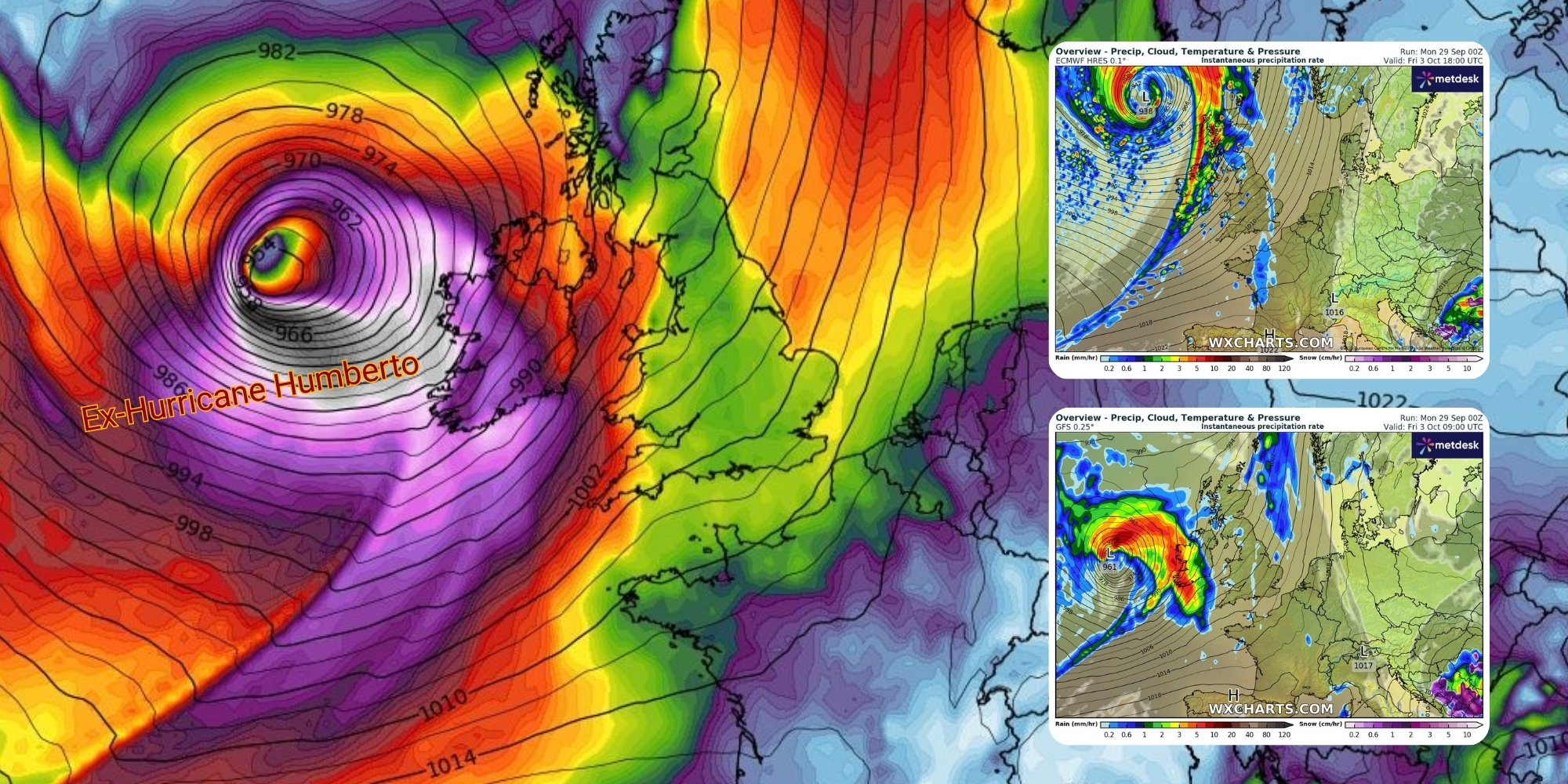 Ex-Hurricane Humberto: Tracking Towards Ireland - Will It Impact Us?