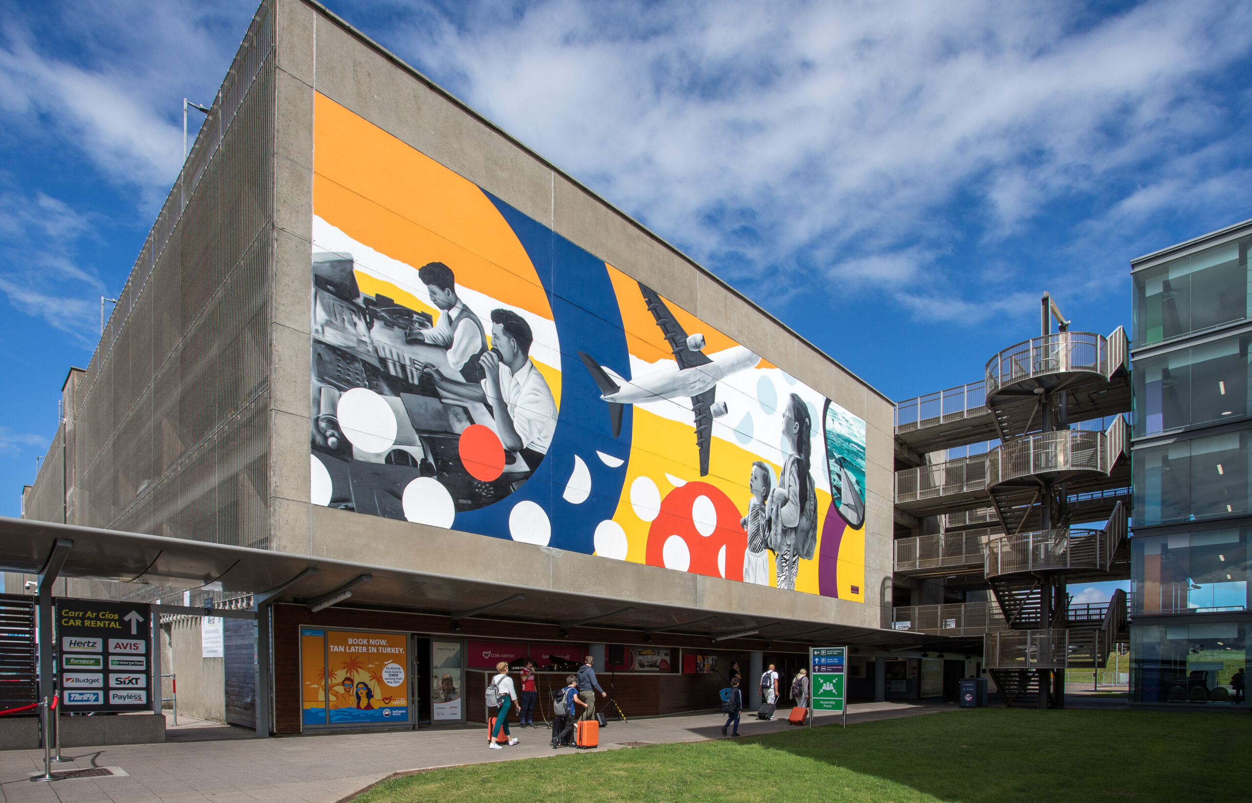 Cork Airport Unveils Massive Street Art Mural Celebrating Aviation History