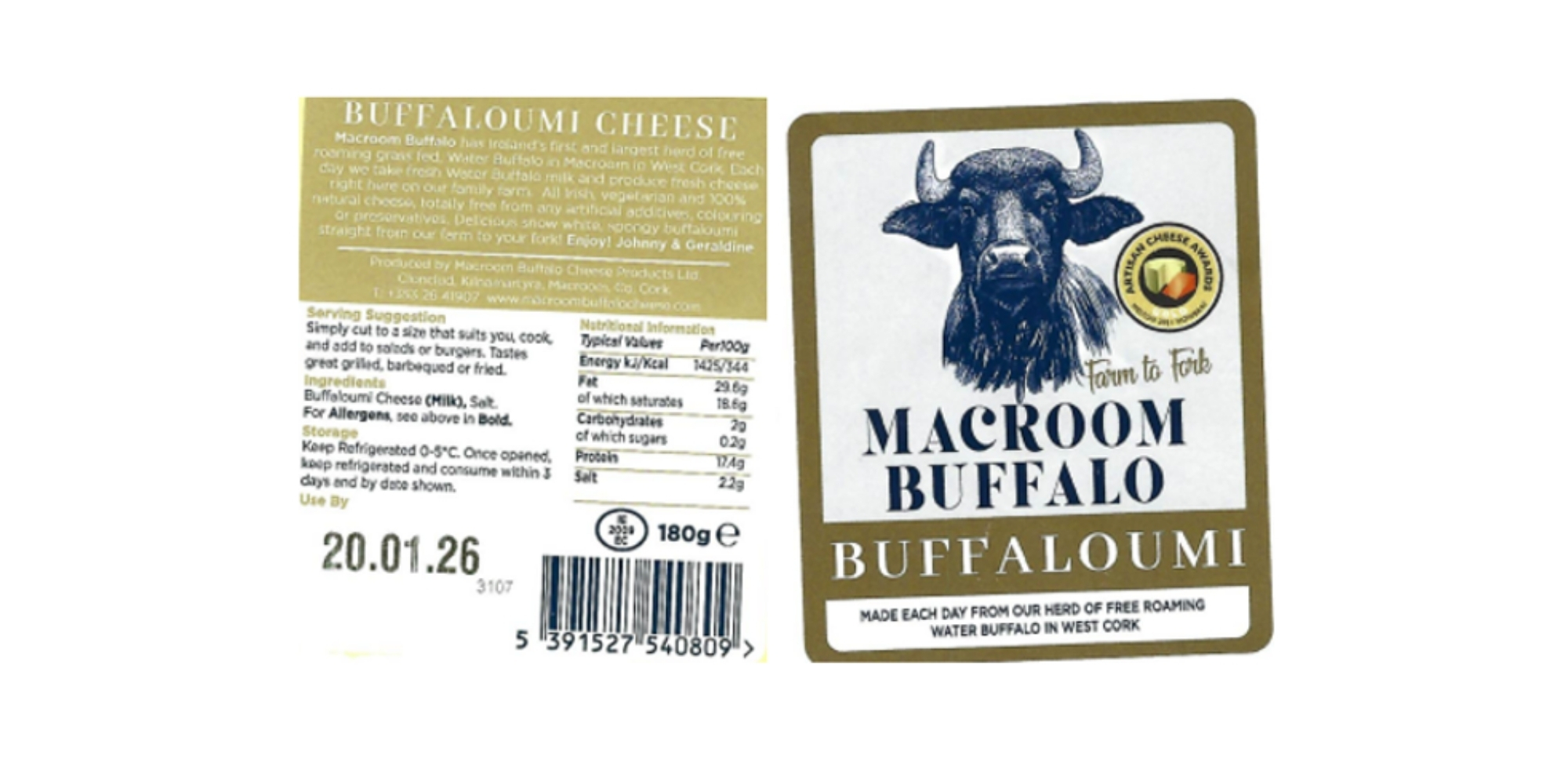 Macroom Buffalo Buffaloumi Recalled Over Listeria Contamination