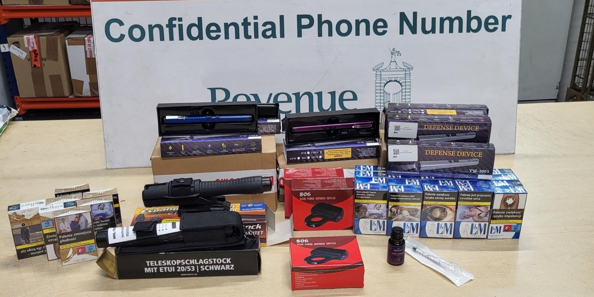 Revenue Seizes Over €252,000 in Contraband Across Dublin, Kildare and Cork